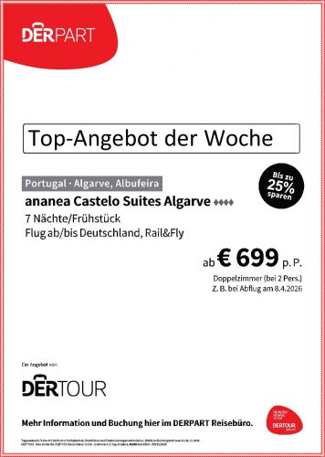 ananea Castelo Suites Algarve buchen bei Azur Reisen Alzenau