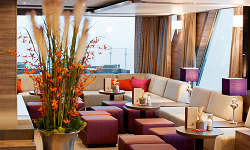 Panorama Bar auf dem Flusskreuzfahrtschiff Amadeus Silver II