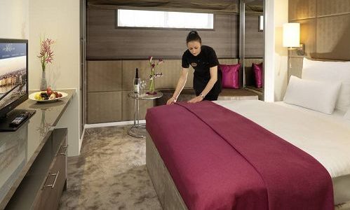 Blick in die Kabine Kategorie C1 und C4 auf dem Flusskreuzfahrtschiff Amadeus Silver II