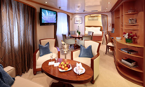 Admiral Suite auf den Segelyachten SeaDream I und Sea Dream II