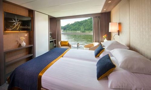 Amadeus Imperial Wohn-Schlafbereich der Kabine Kategorie A1, B1 und B4