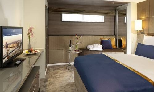 Schlaf- und Wohnbereich der Kategorie C1 und C4 auf der Amadeus Silver III