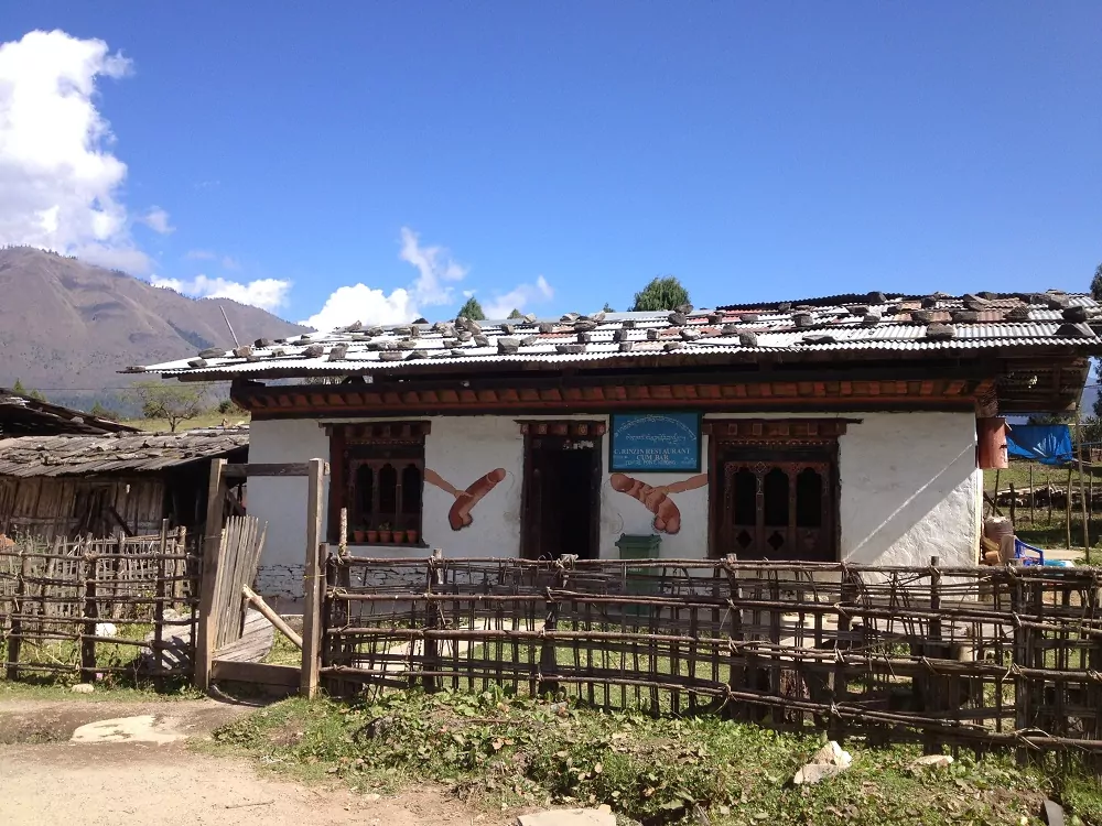 Bhutan Bauernhaus
