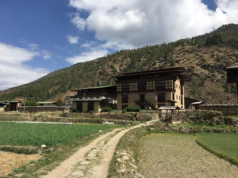 Bhutan Wohnhaus