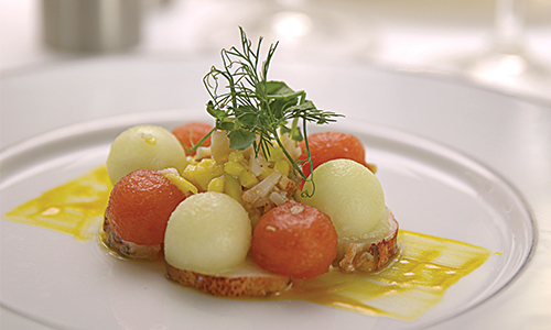 Dessertteller im Restaurant