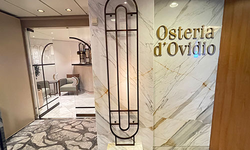 Eingang zum italienisches Restaurant Osteria