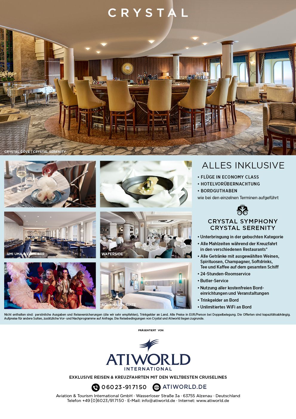Crystal 8 handverlesene Voyages 2026 - 2027