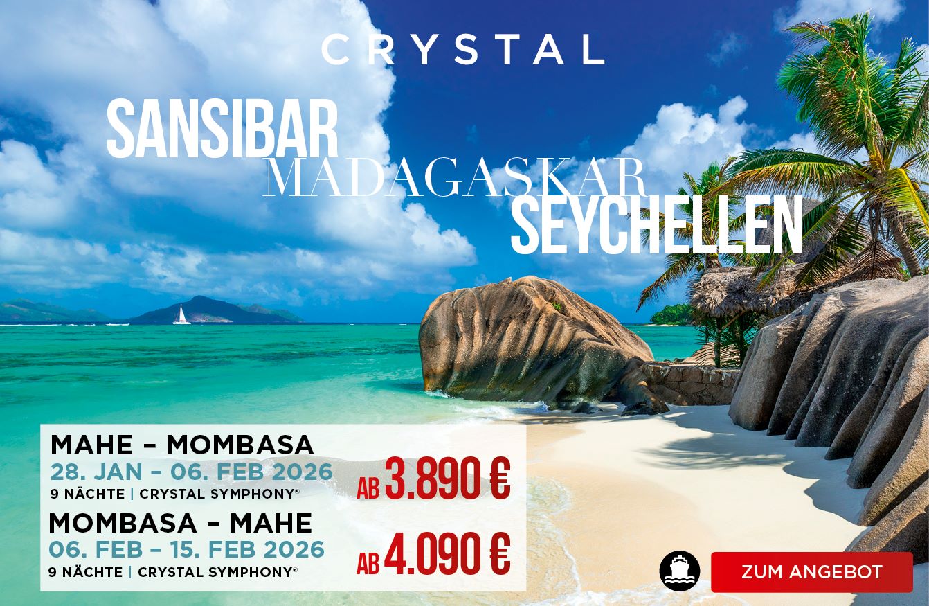 Crystal Symphony Mahe -Mombasa und Seychellen