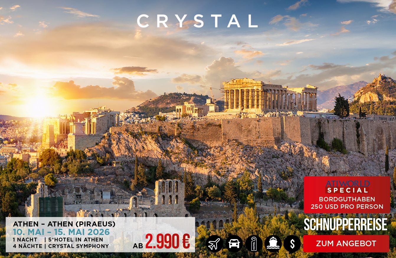 Crystal Schnupperreise Athen im Mai mit Serenity