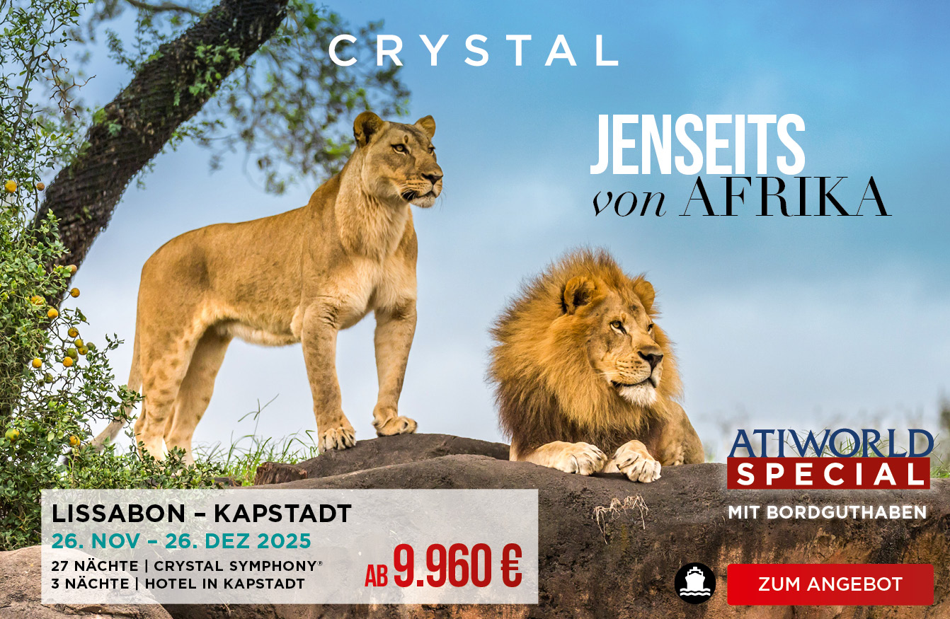 Kreuzfahrt Jenseits von Afrika Lissabon-Kapstadt Weihnachten 2025