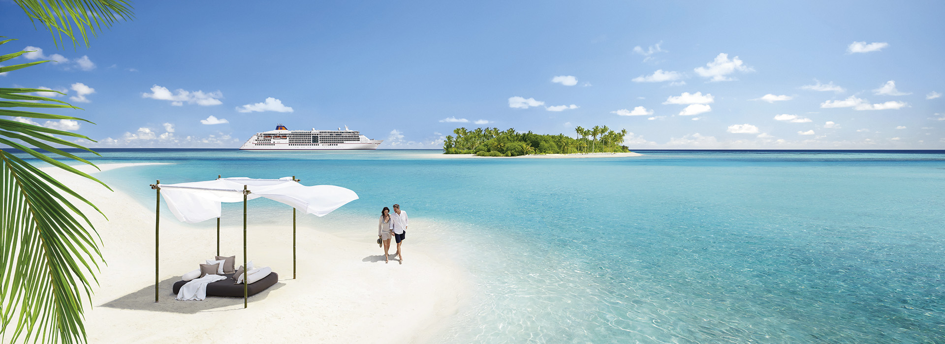 Hapag-Lloyd Luxuskreuzfahrt - Daybed am Stand