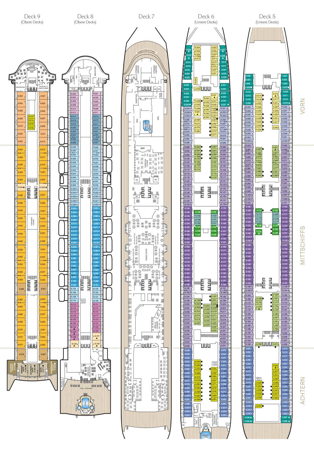 Deckplan Queen Mary - Seite 2