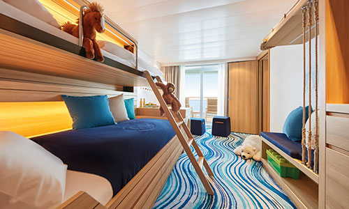 Familien Appartement Kinderbereich auf dem Luxuskreuzfahrtschiff MS Europa 2