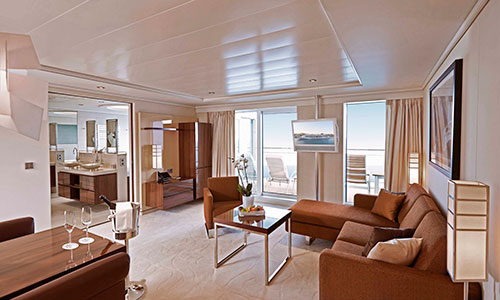 Grand Penthouse Suite auf dem Luxuskreuzfahrtschiff MS Europa 2
