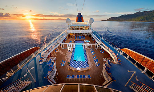 Pooldeck auf der MS Europa