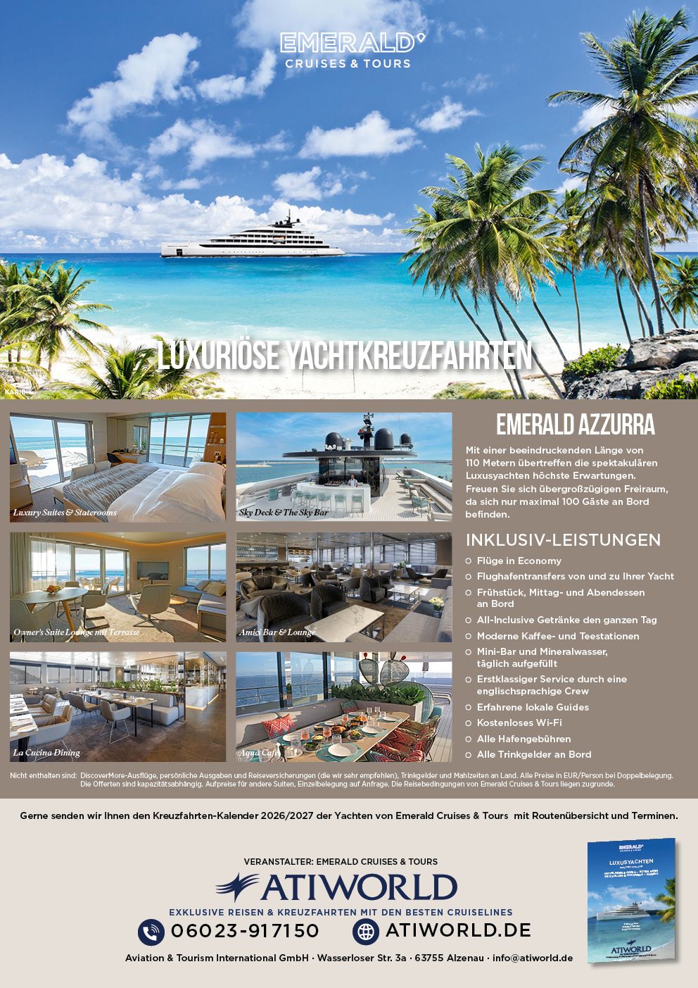 Yachkreuzfahrt mit Emerald Azzurra