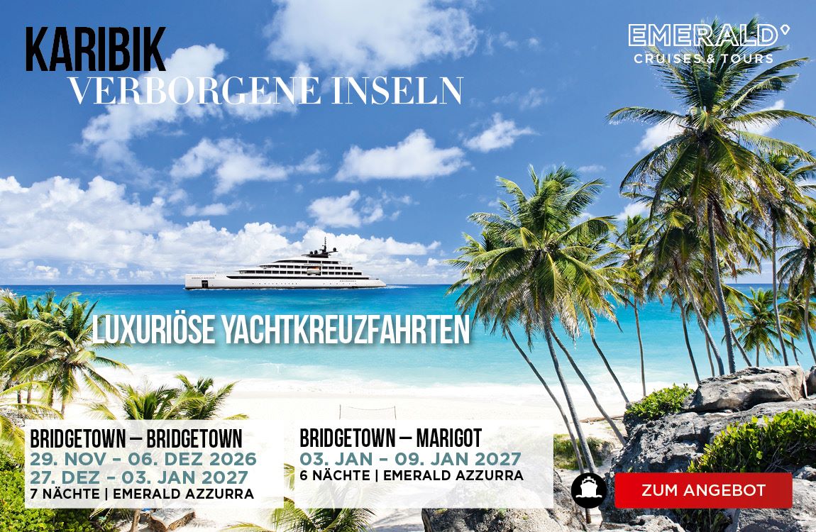 Luxuriöse Yachtkreuzfahrt mit Emerald Azzurrra