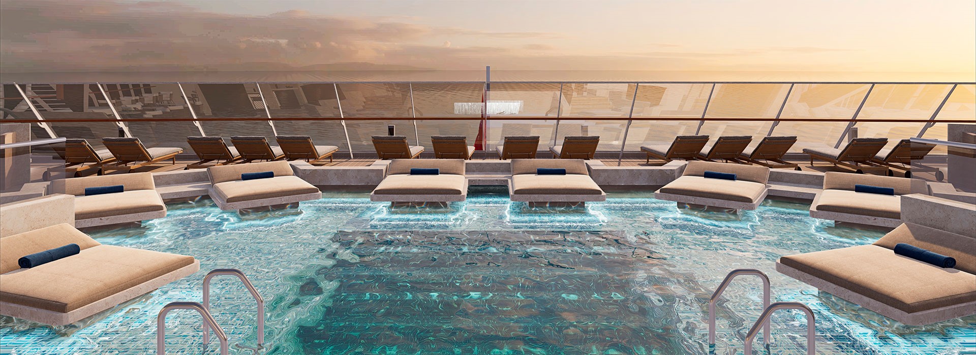 Explora I Atoll Pool mit Ruheinseln