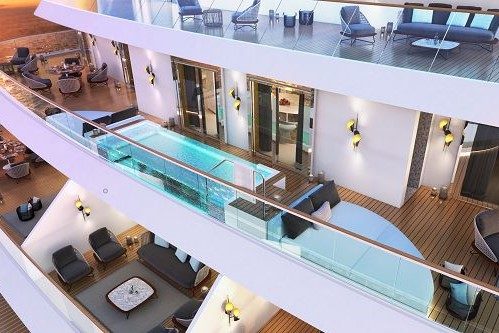 Pool auf Terrasse in Owners Suite