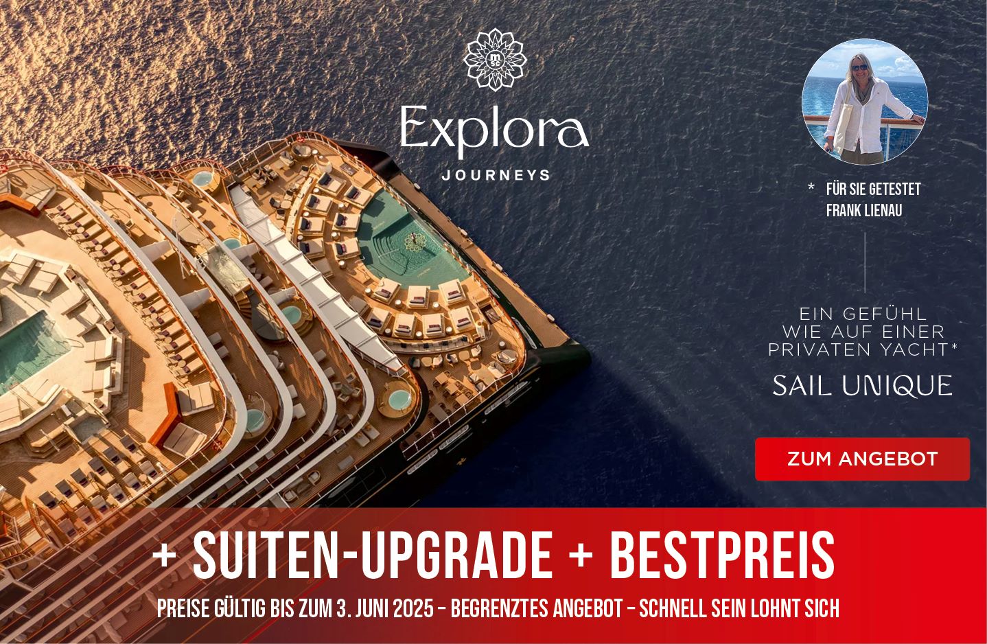 Explora Kreuzfahrten im Mittelmeer