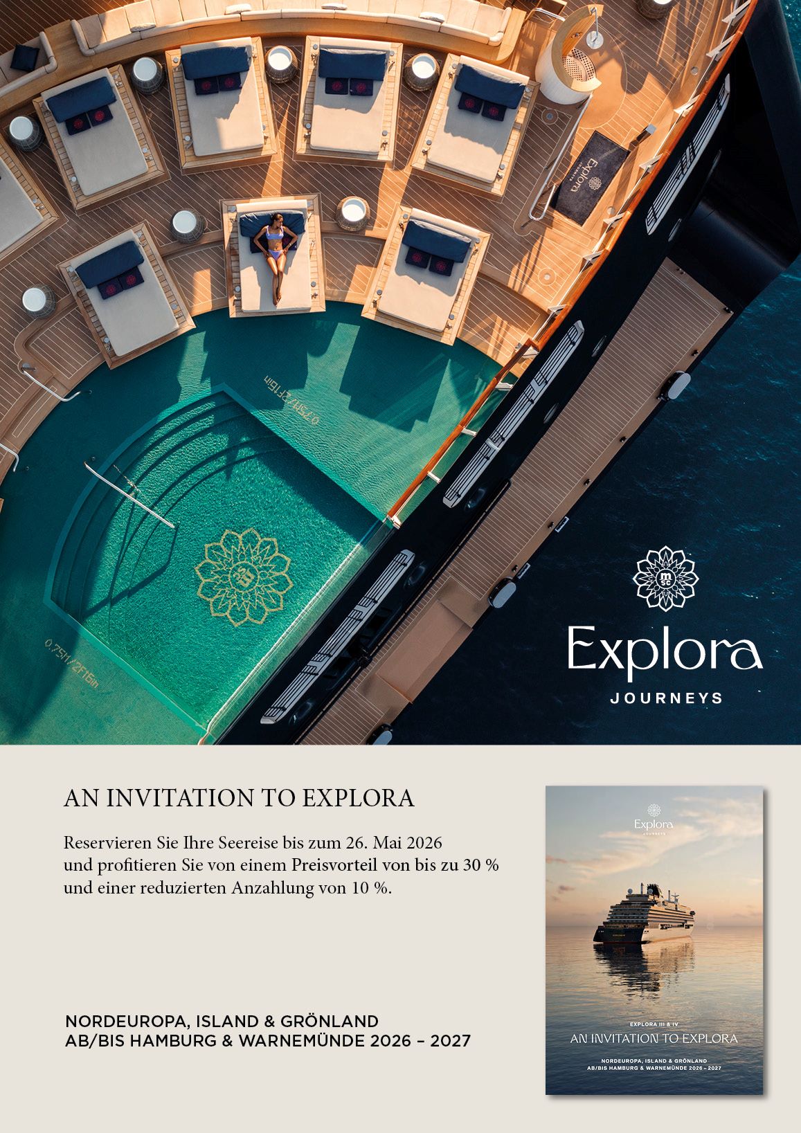 Explora Kreuzfahrten - ausgewählte Voyages