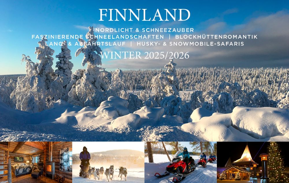 Finnland im Winter 2025 2026 mit Blockhüttenromantik