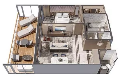 Suitenplan Grandeur Suite auf Regent Grandeur