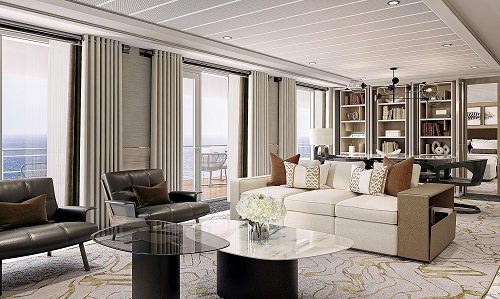 Regent Grandeur Kreuzfahrtschiff Blick in Grand Suite