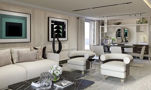 Regent Grandeur Wohn- und Essbereich der Master Suite