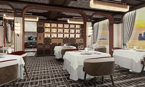 Tische im Restaurant Prime7