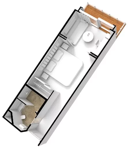 Suitenplan Veranda Suite auf Regent Grandeur