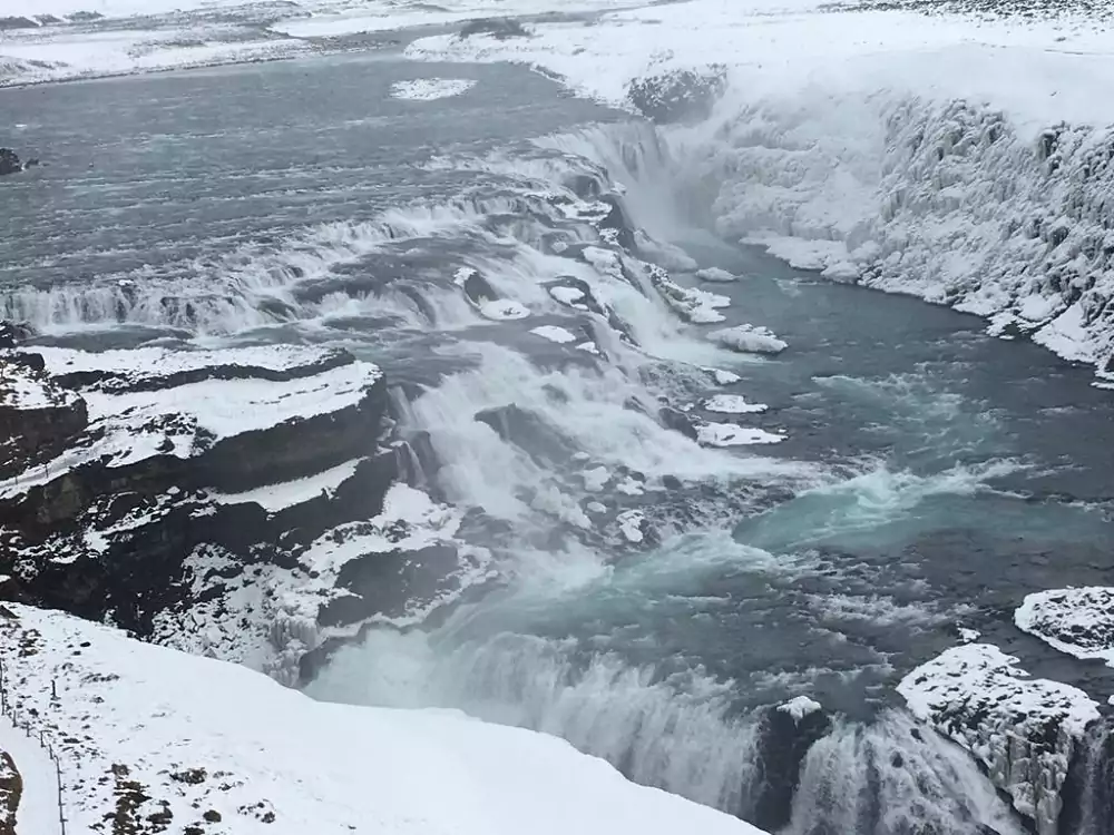 Gullfoss im Winter
