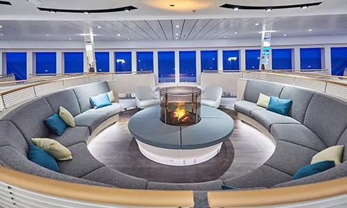 Observation Lounge auf dem Luxusexpeditionsschiff HANSEATIC nature der Reederei HL-Cruises