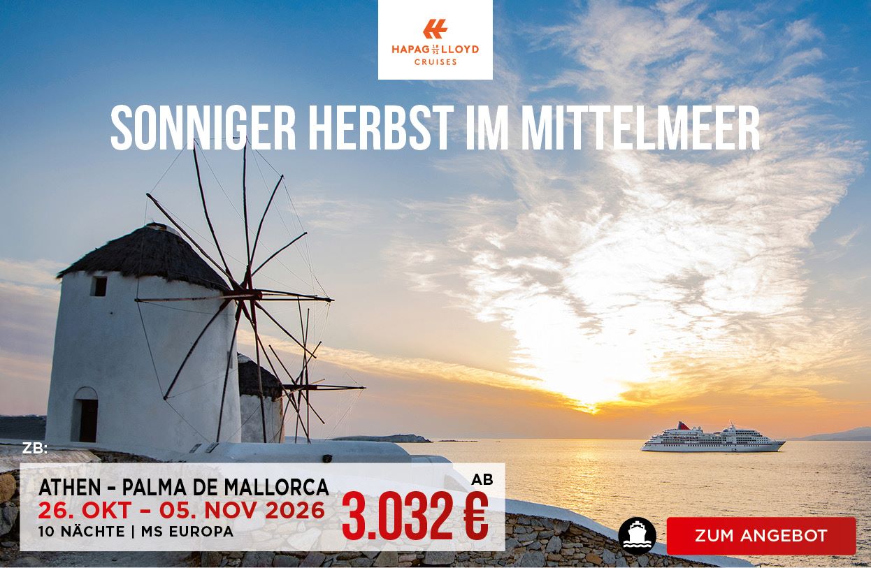 Hapag Lloyd Kreuzfahrt mit MS Europa