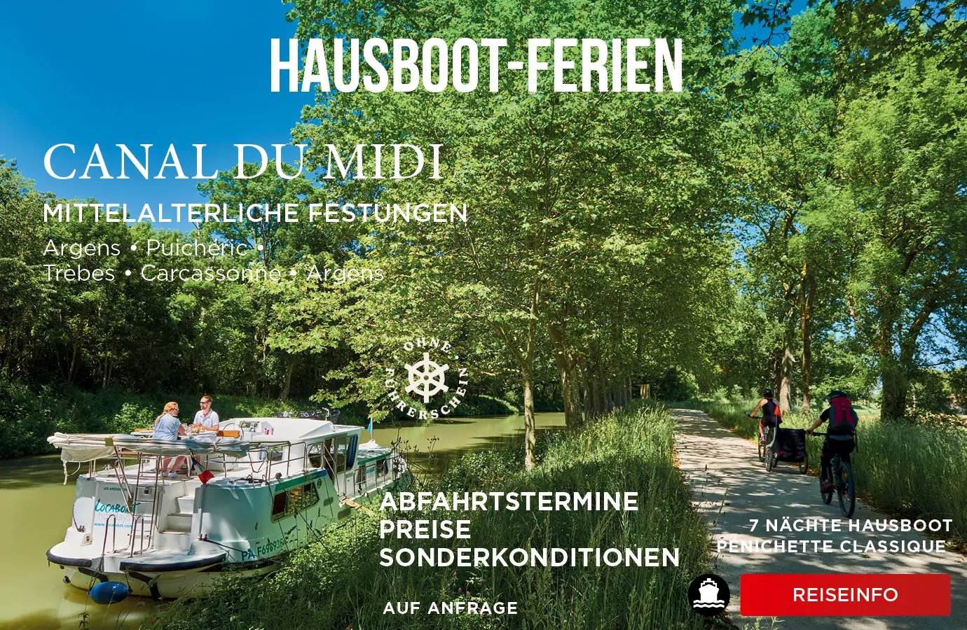 Canal du Midi Hausbootferien
