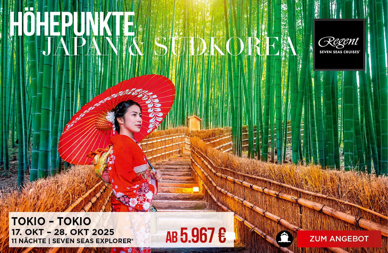 Regent Seven Seas Cruises Höhepunkte Japans Tokio-Tokio