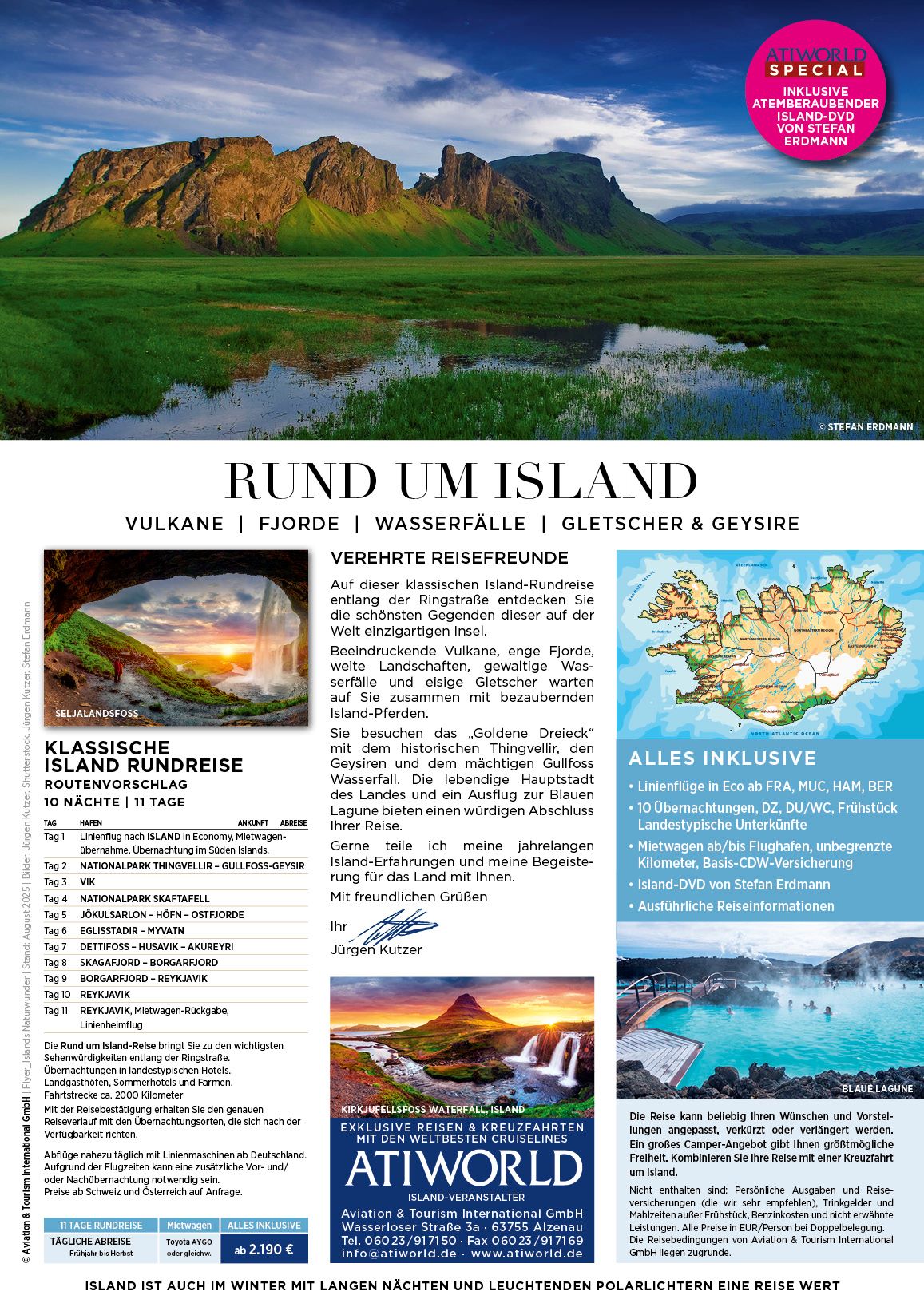 Rund um Island inkl. Flug und Mietwagen