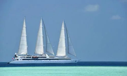 SegelYacht Le Ponant ein Luxuskreuzfahrtschiff von Ponant