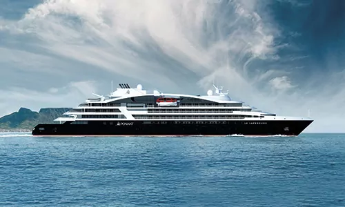 Kreuzfahrtschiff Le Laperouse der Reederei Ponant auf See