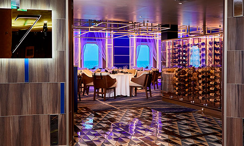 Restaurant Prime 7 auf dem Luxuskreuzfahrtschiff Seven Seas Mariner