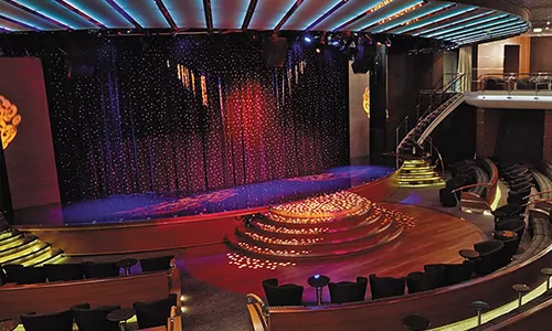 Seven Seas Mariner Theater auf dem Luxuskreuzfahrtschiff