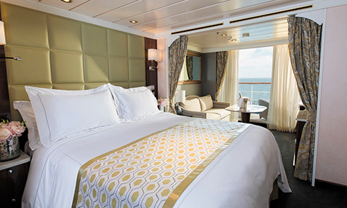 Seven Seas Mariner Schlaf- und Wohnbereich Concierge Suite