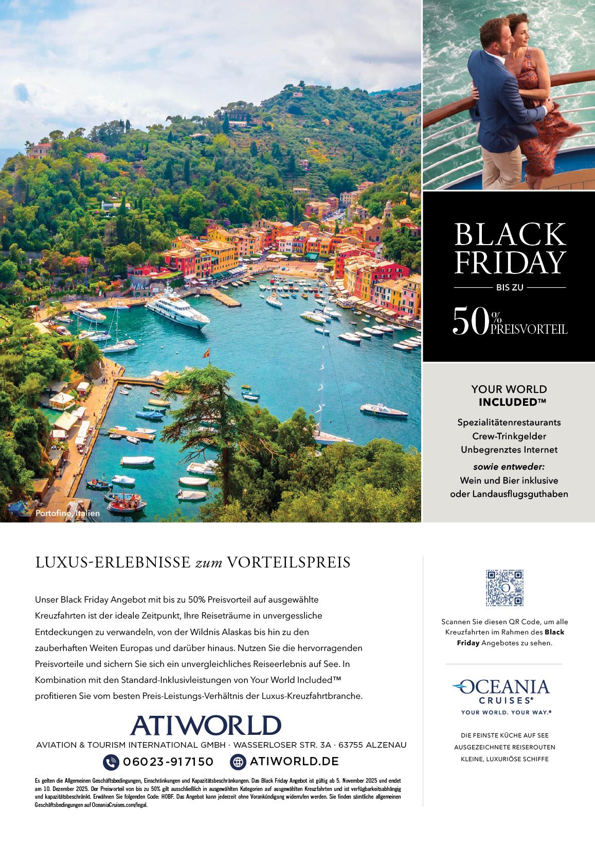 Oceania Black Friday Angebote bis zu 50 % Ersparnis