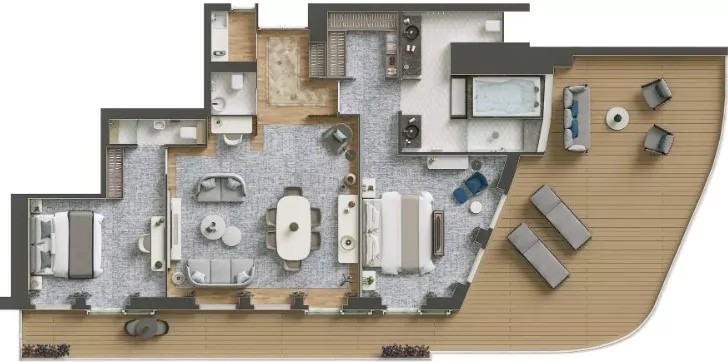 Suitenplan Owner Suite