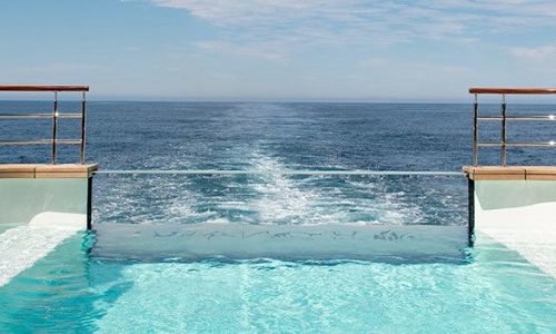 Infinity Pool auf dem Luxusexpeditionsschiff Ponant Le Dumont-d'Urville