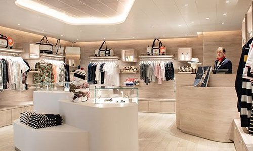 Boutique auf dem Ponant LuxusKreuzfahrtschiff Le Jacques-Cartier