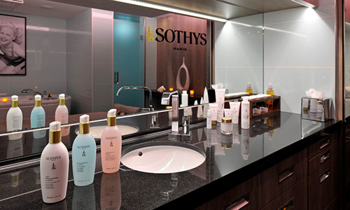 Produkte im Spa auf dem Luxuskreuzfahrtschiff Le Soleal der Reederei Ponant