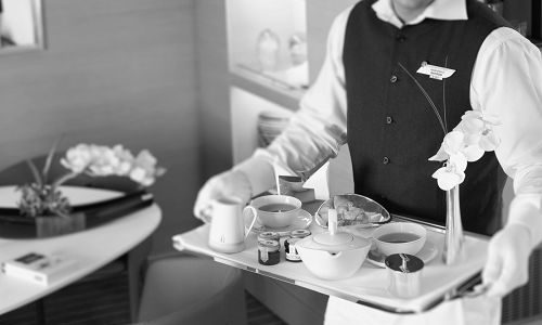 Room Service Frühstück auf der Suite