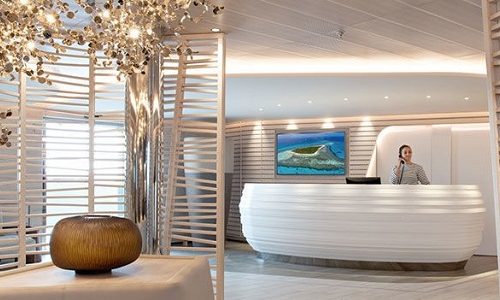Spa Rezeption an Bord des Ponant Luxusexpeditionsschiffes Le Bougainville