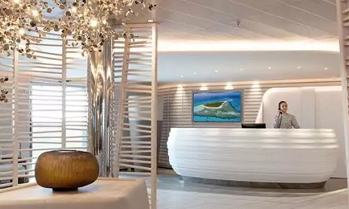 Spa Rezeption an Bord des Ponant Luxusexpeditionsschiffes Le Bougainville